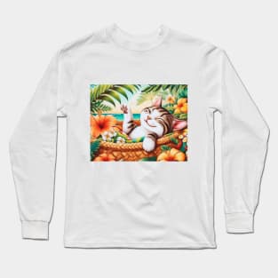 Island Bliss in a Basket Long Sleeve T-Shirt